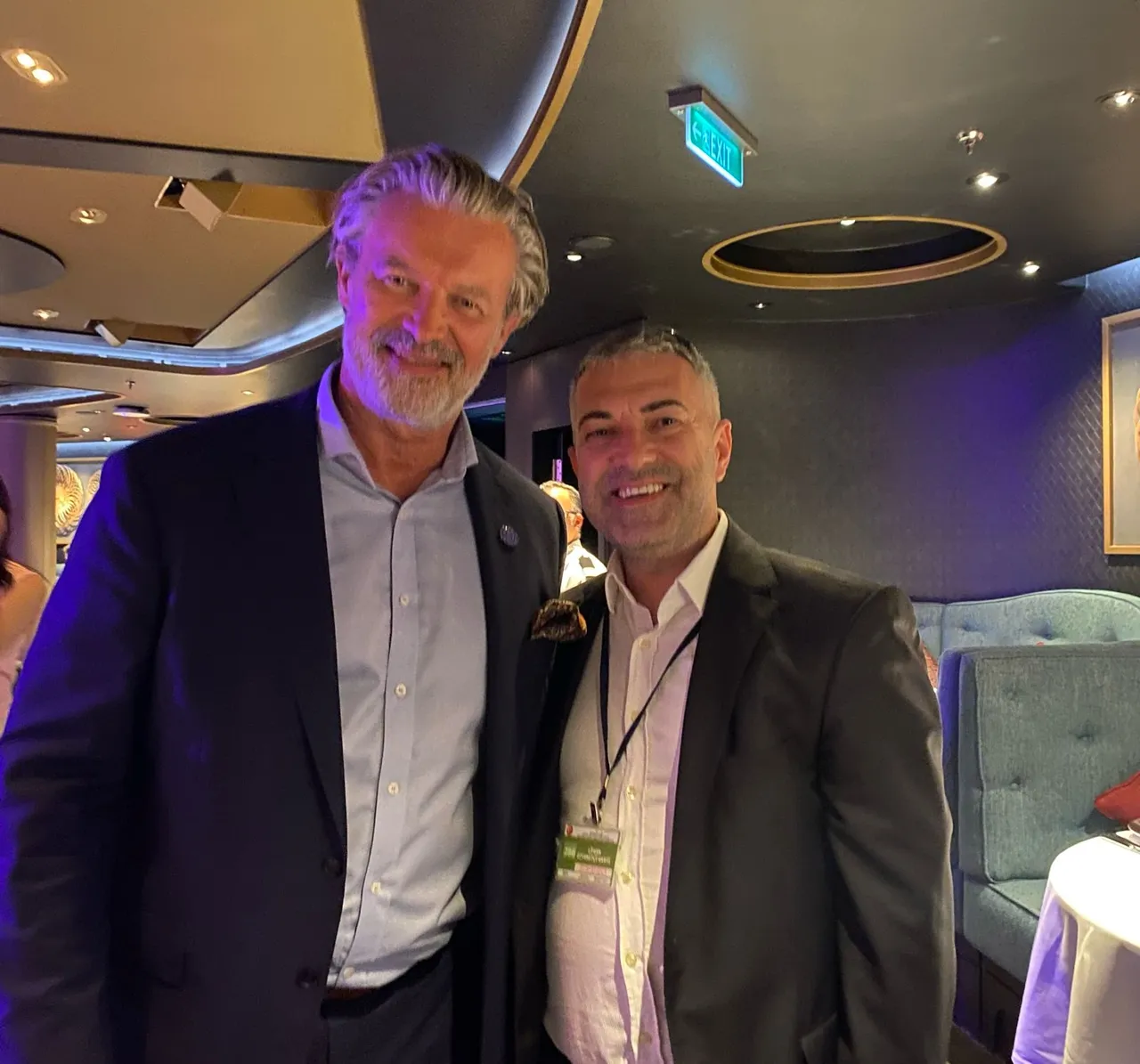 AROYA Cruises Başkanı Sture Myrmell ve NCT Medya Başkanı Necati Dayan