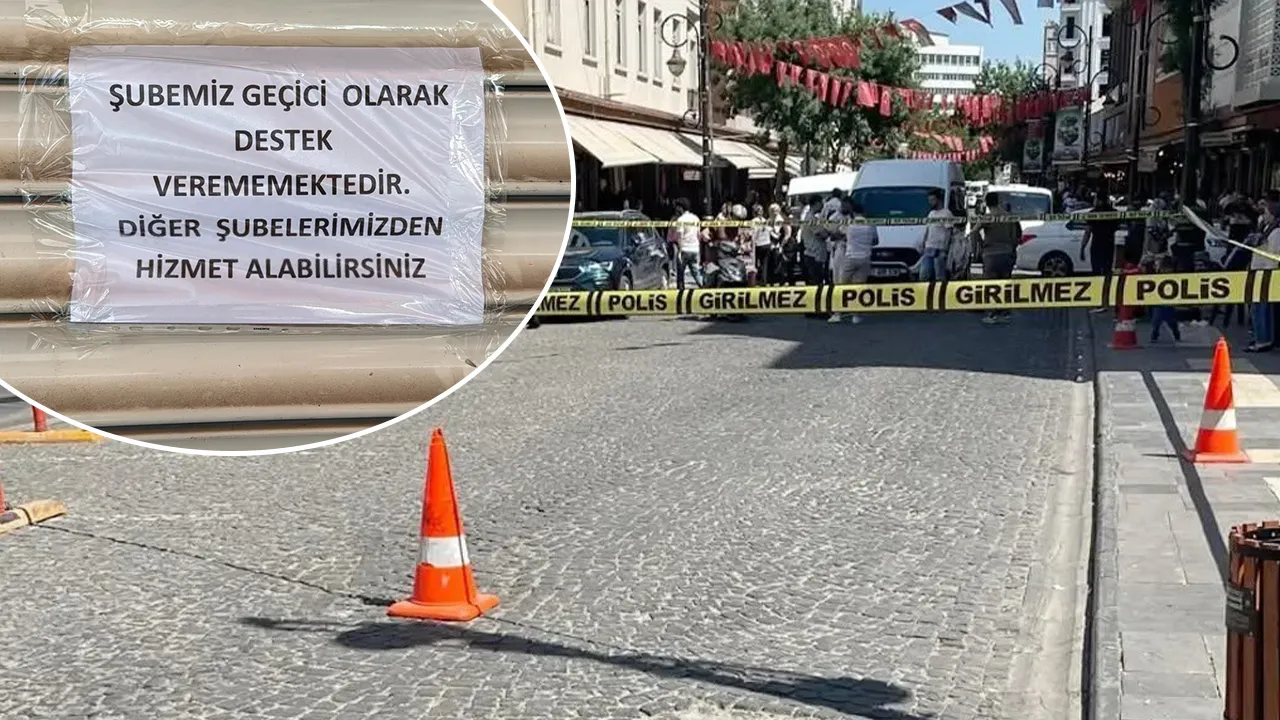 Koç'un sözlerinin ardından... Banka şubesine silahlı saldırı