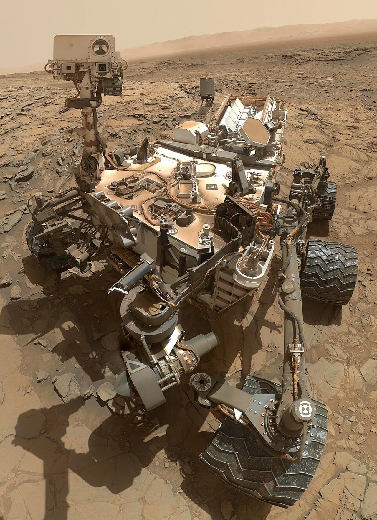 NASA'nın Curiosity gezici aracı, özçekim , 2015