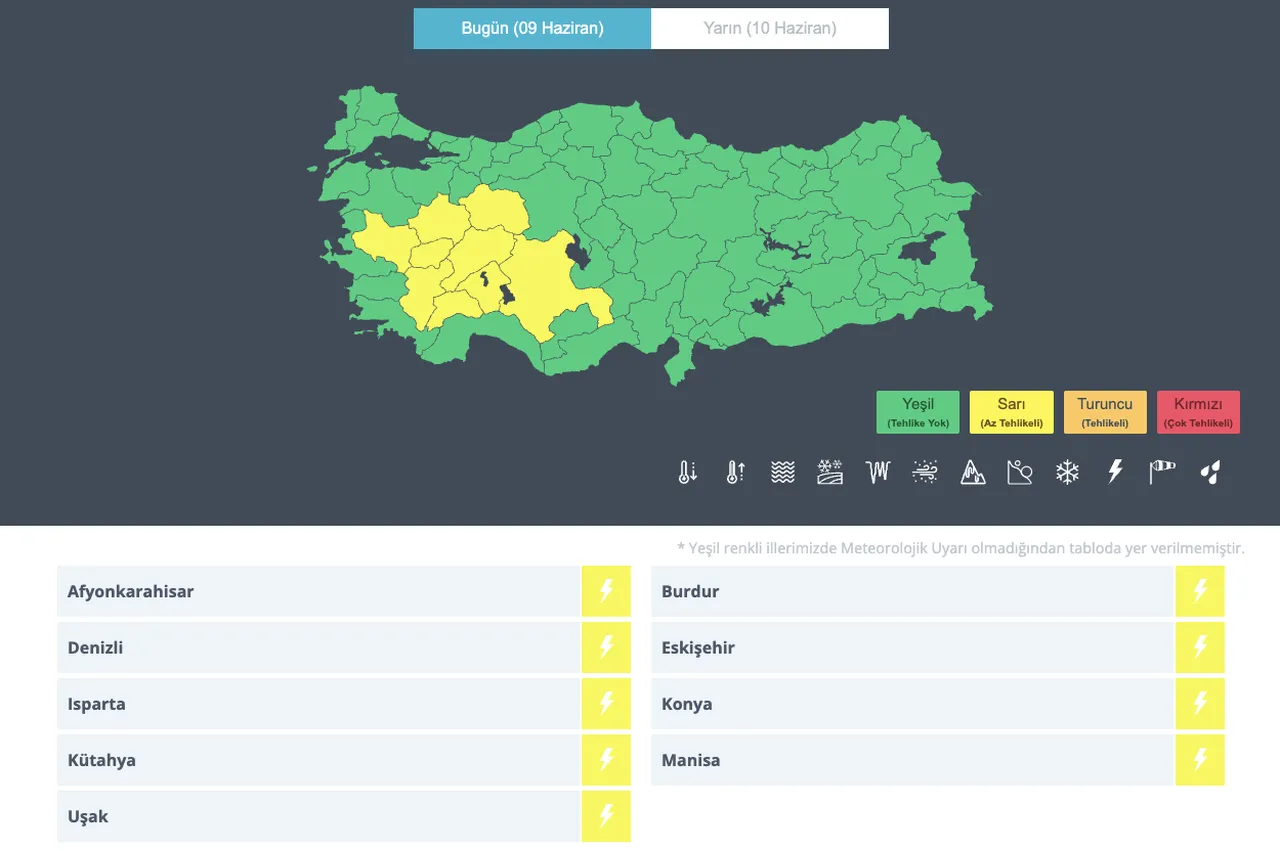 Meteorolojiden 9 il için sarı kodlu uyarı! Yarın yağmur yağacak mı, hafta sonu hava nasıl olacak?