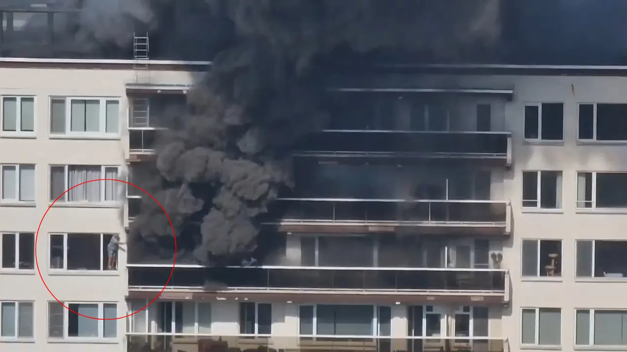 Belçika'da 10 katlı apartmanda can pazarı! Binayı alevler sardı, kurtulmak için cama çıktılar 