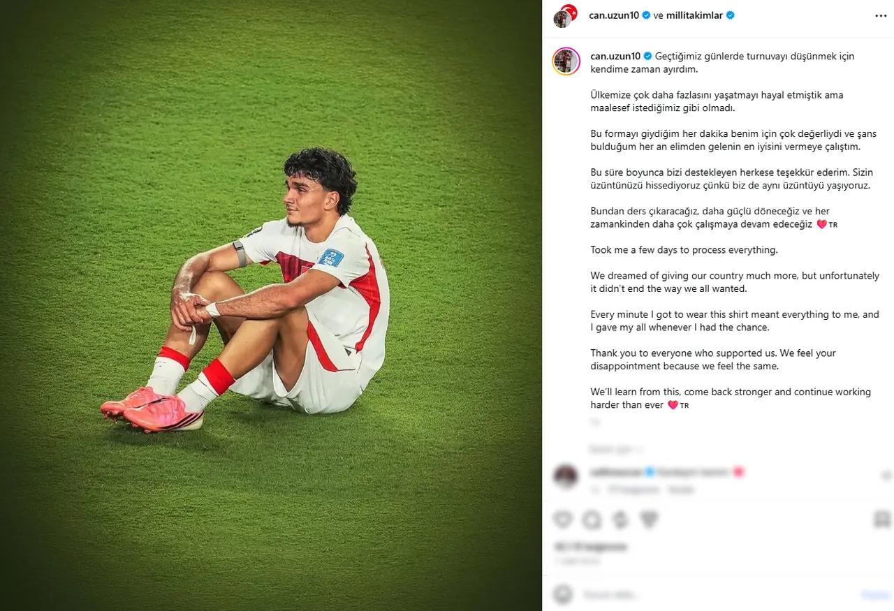 Can Uzun'un Instagram paylaşımı