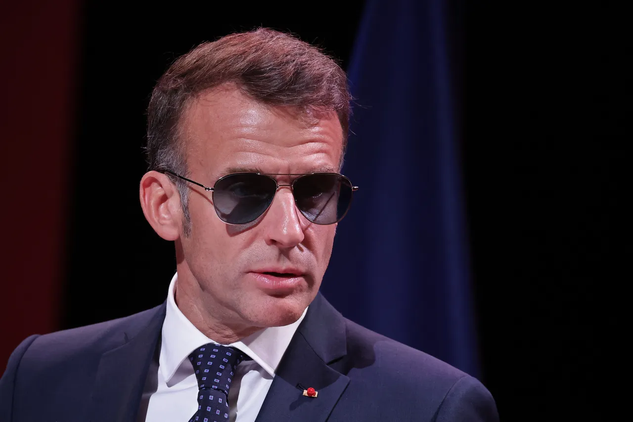 Macronun çok konuşulan gözlükleri yeniden gündemde! Neden çıkarmadığı belli oldu