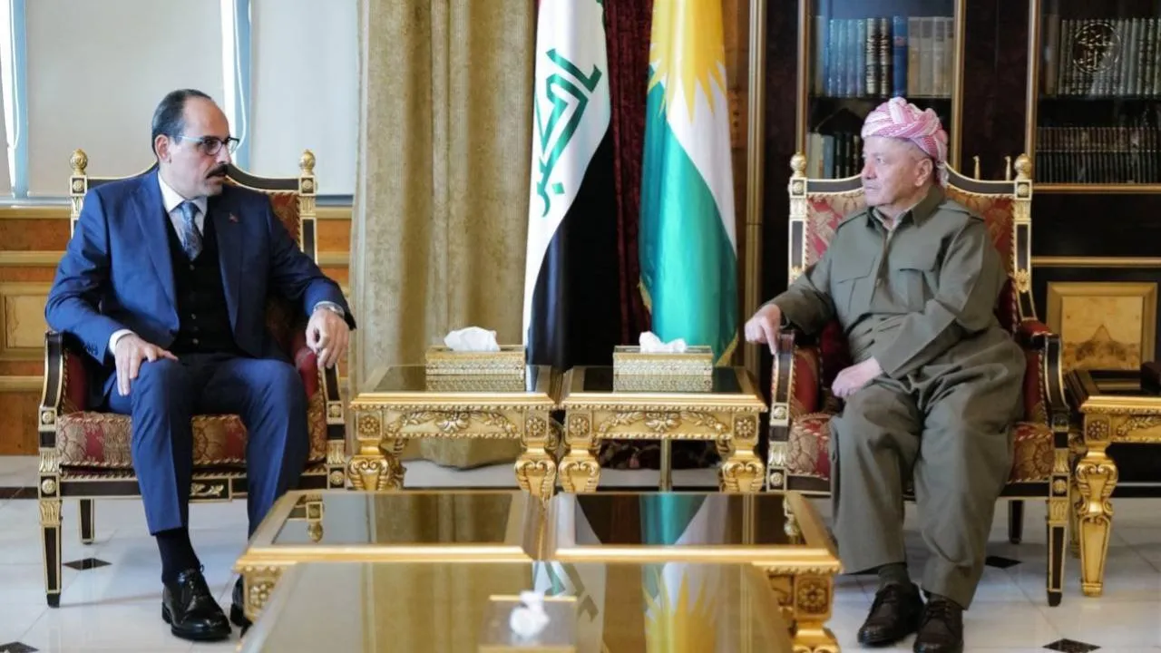MİT Başkanı Kalın, Irak'ta! Barzani ile görüştü