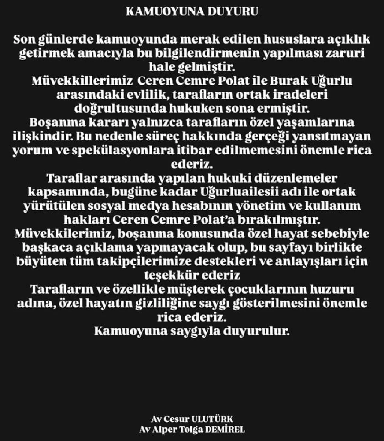 Sosyal medyanın tanınan çifti  Uğurlu Ailesi  boşandı mı? Açıklama geldi