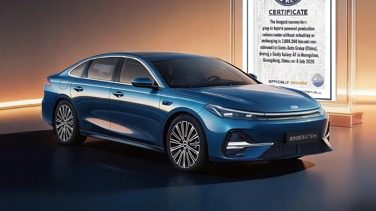 Tek depoyla 2.608 kilometre yeni dünya rekoru: Geely Galaxy A7 EM PHEV