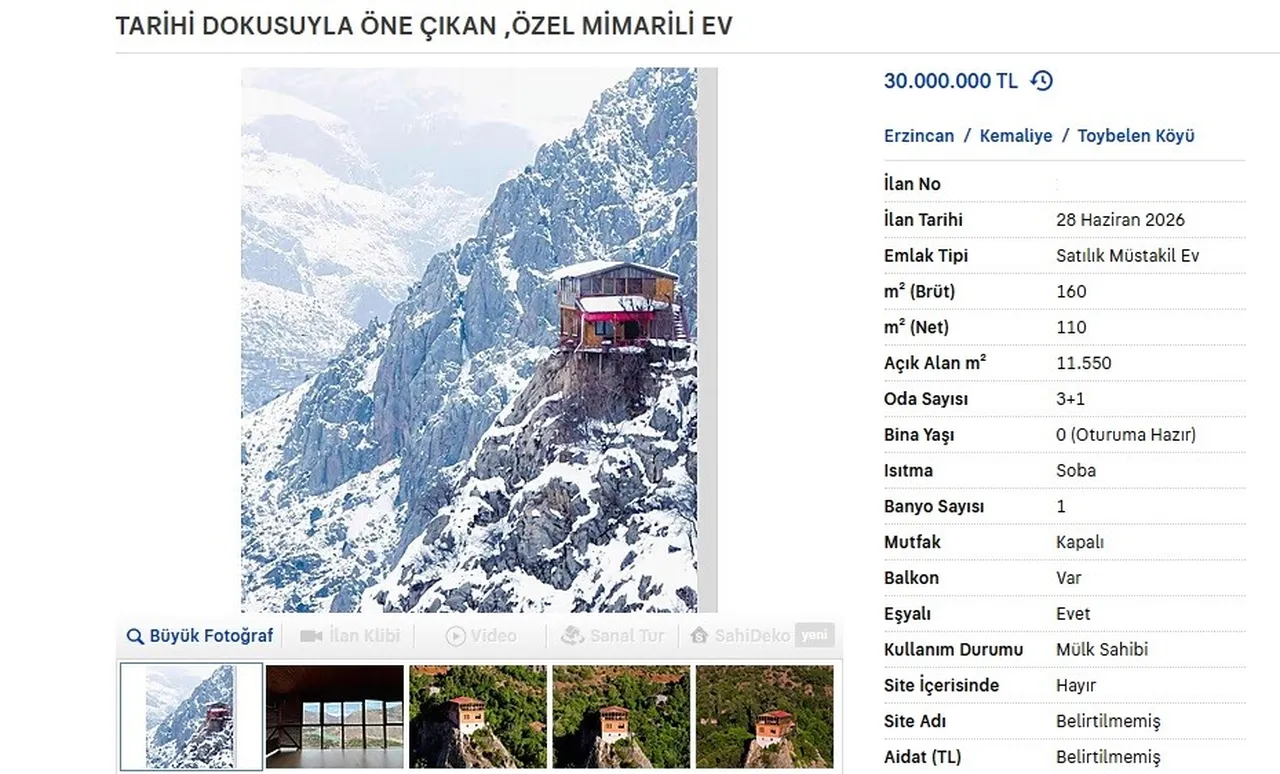 Bu eve gidebilmek için 96 basamak çıkmak gerekiyor! İstenen fiyat ise dudak uçuklattı