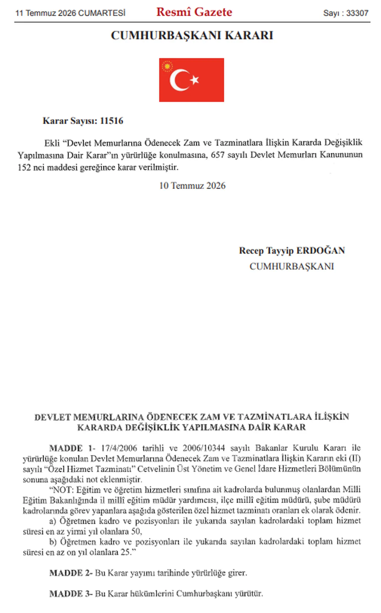 Memura ek ödeme müjdesi! İşte ilave tazminat alacak meslekler