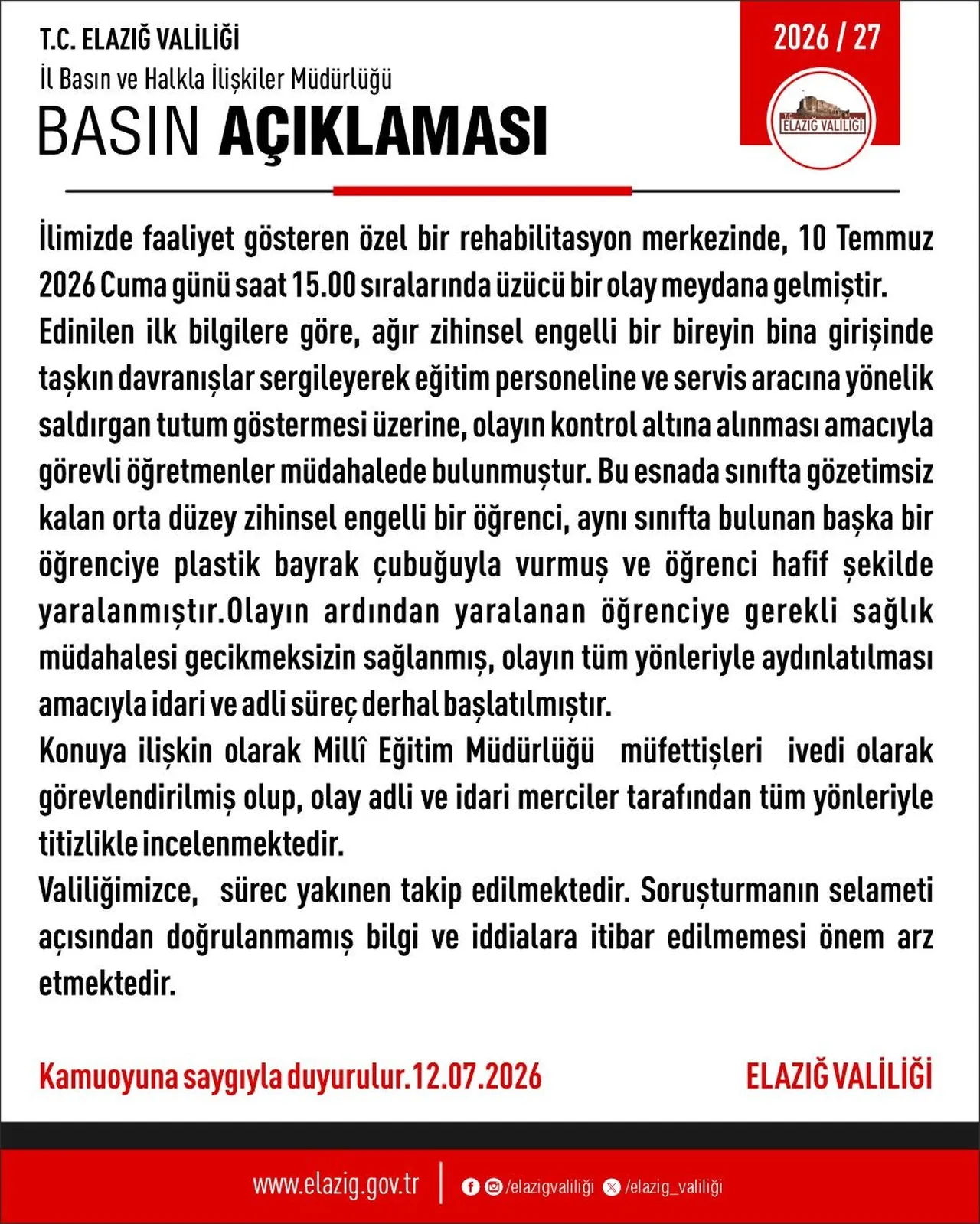 Ense, sırt, omuz… Her yeri mosmor! 14 yaşındaki otizmli çocuğa eğitim merkezinde darp