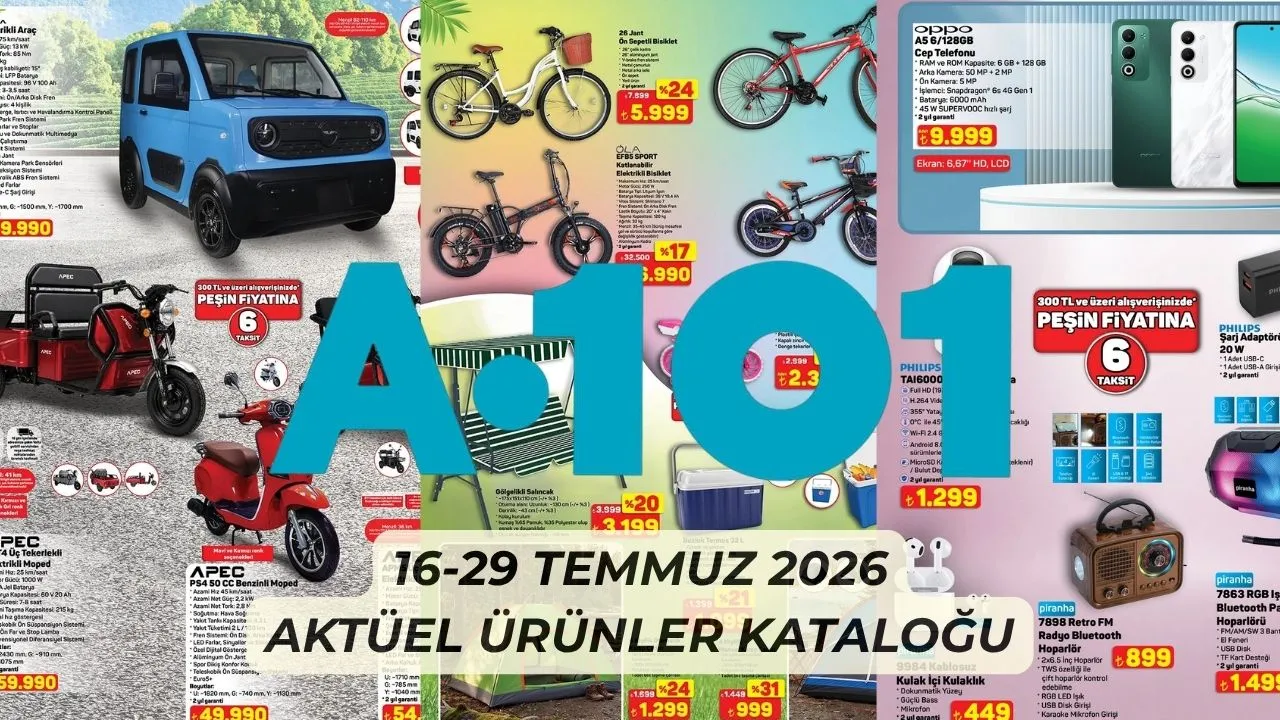 A101 aktüel ürünler kataloğu yenilendi! 16-29 Temmuz A101 Aldın Aldın fırsatları