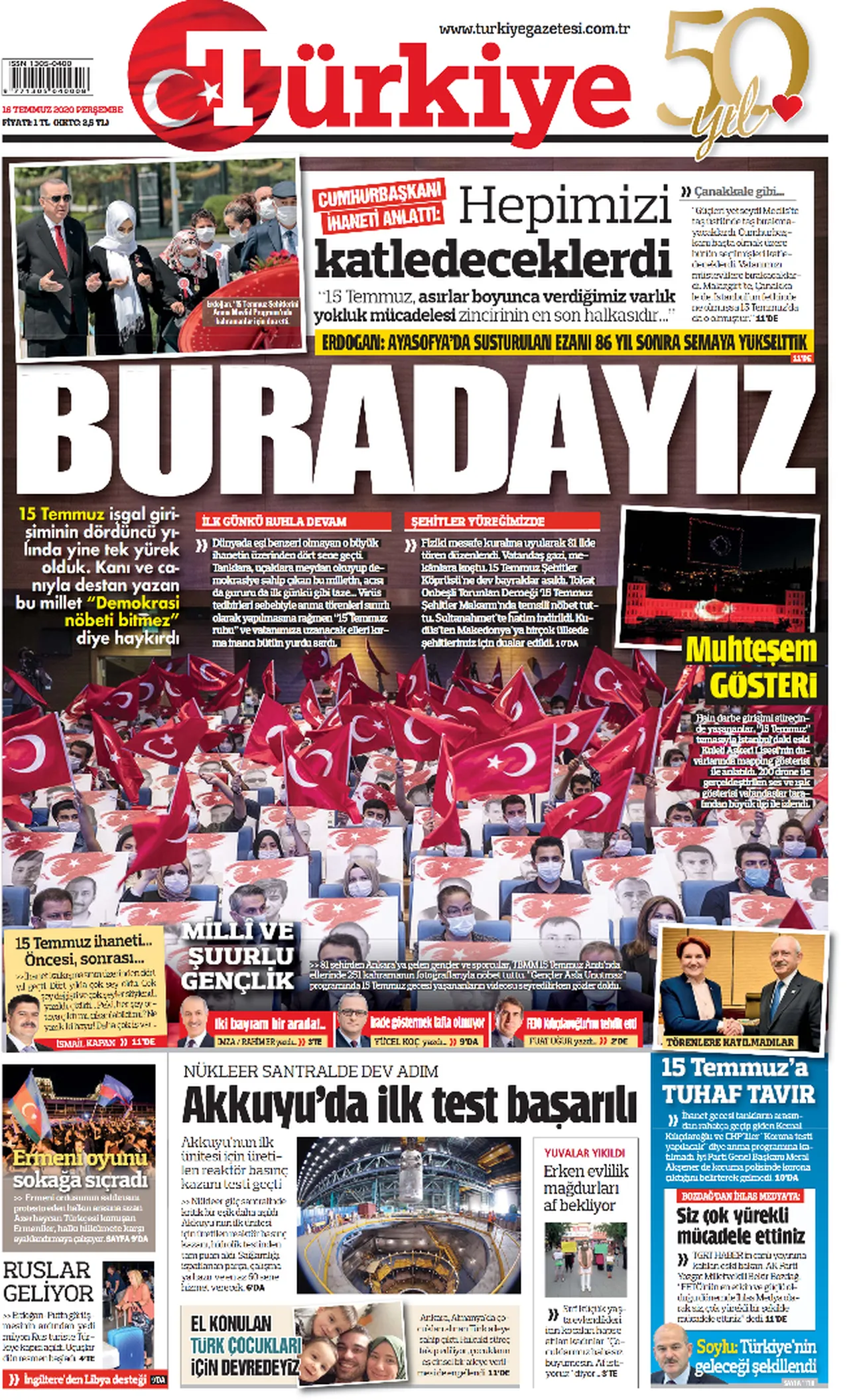 15 Temmuz 2020