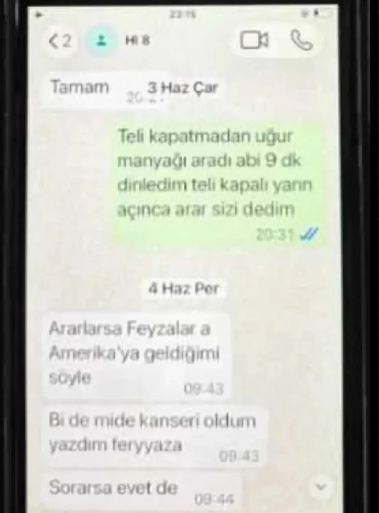 Haluk Levent ve asistanı Yeliz Kaya arasındaki yazışmalar