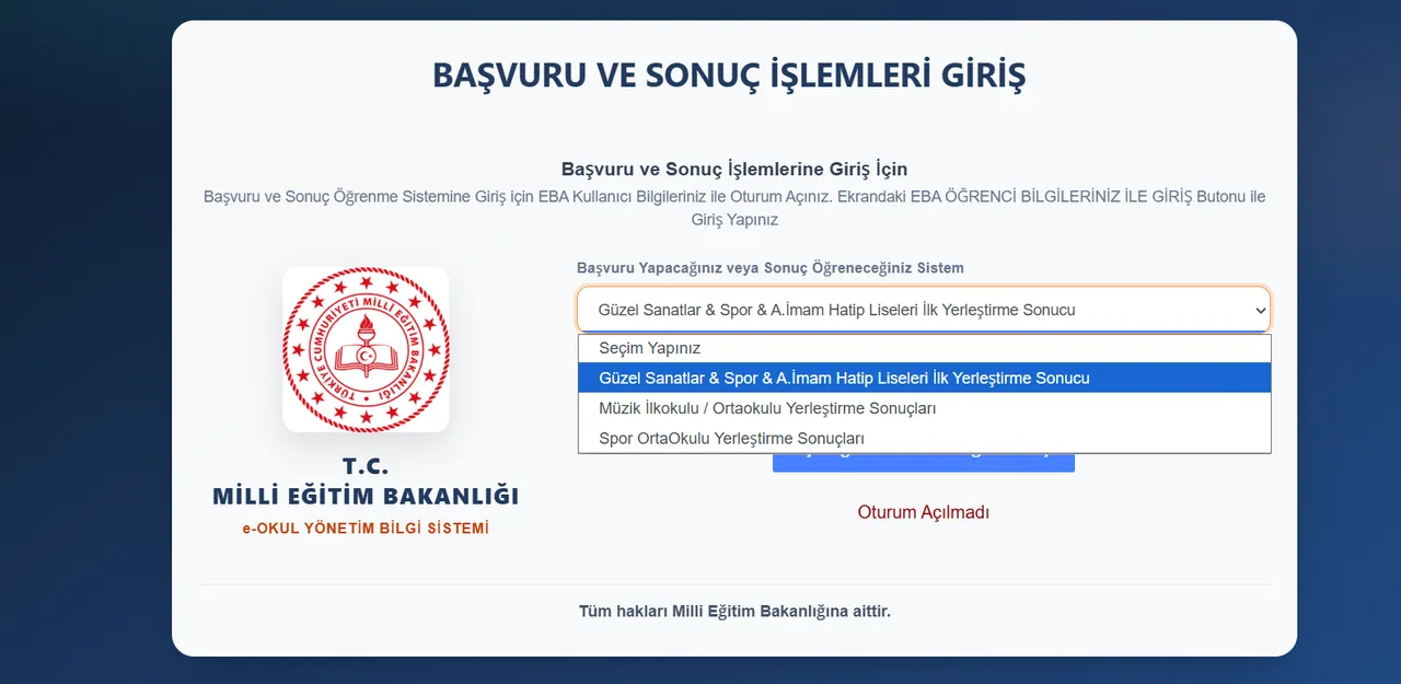 Yetenek sınavı sonuçları açıklandı! Güzel Sanatlar/ Spor Liseleri ASİL/YEDEK isim listesi sorgulama