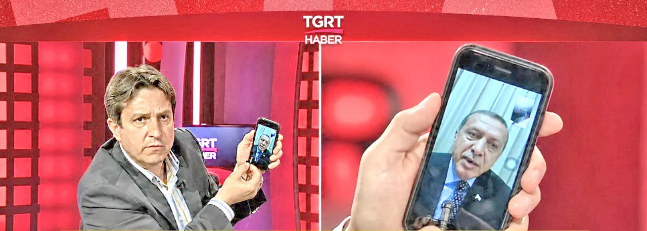 Erdoğan TGRT Haber’de Batuhan Yaşar’ın cep telefonundan, FaceTime uygulaması üzerinden vatandaşa seslenerek milleti sokağa davet etti.