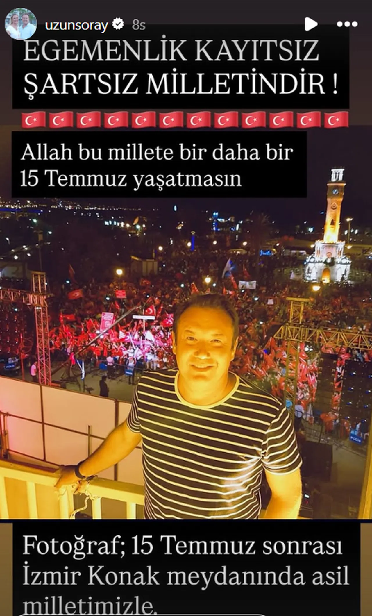 15 Temmuz'un yıl dönümünde sanat dünyası tek yürek oldu! Ünlülerden anlamlı paylaşımlar