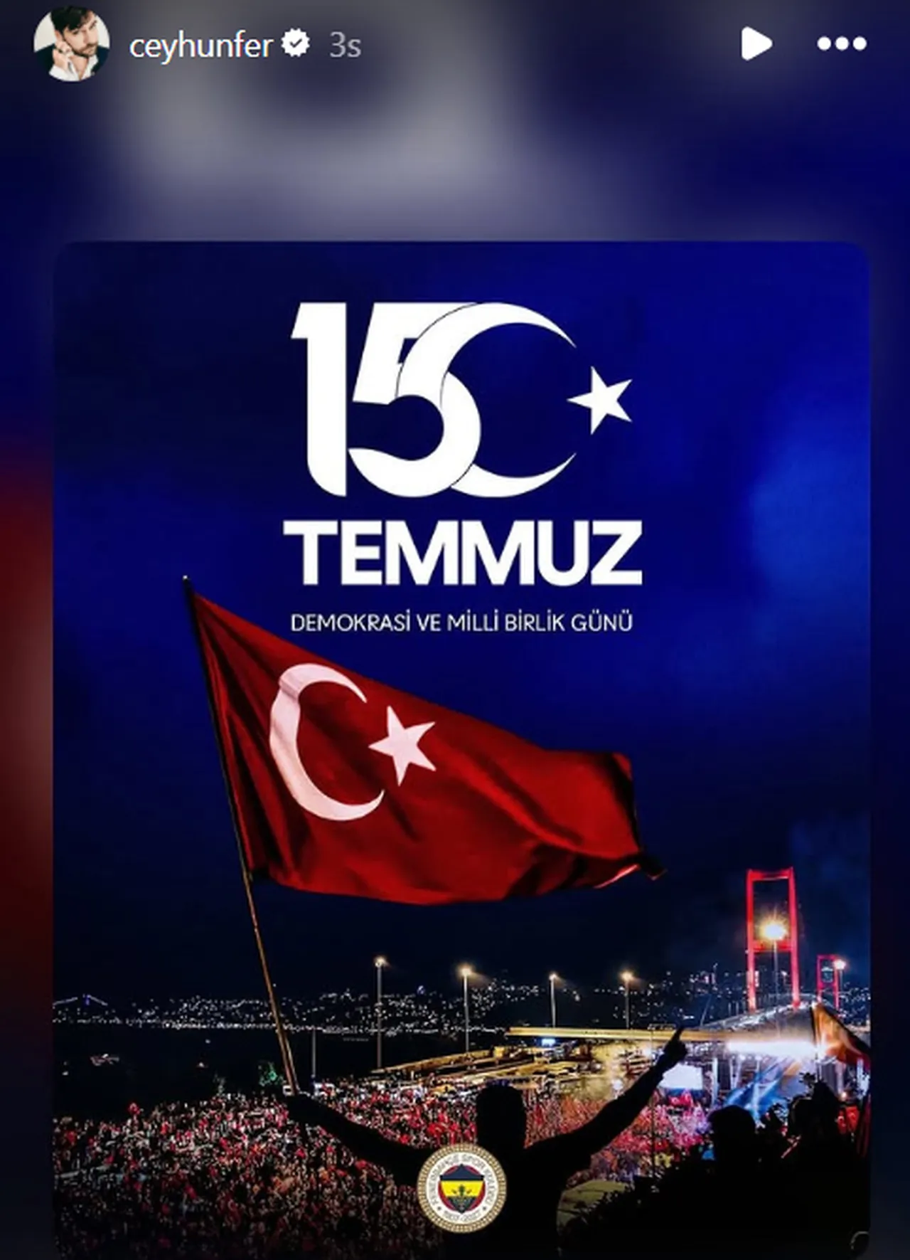 15 Temmuz'un yıl dönümünde sanat dünyası tek yürek oldu! Ünlülerden anlamlı paylaşımlar