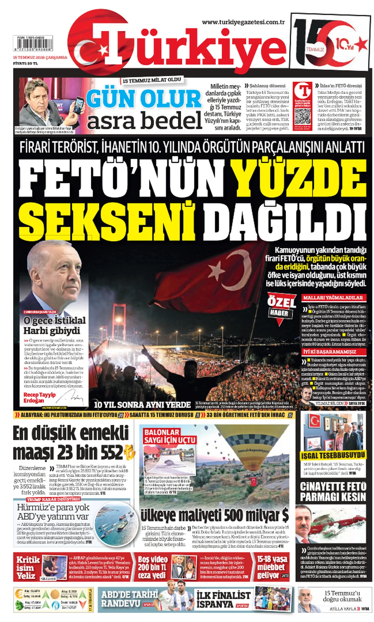 15 Temmuz 2026