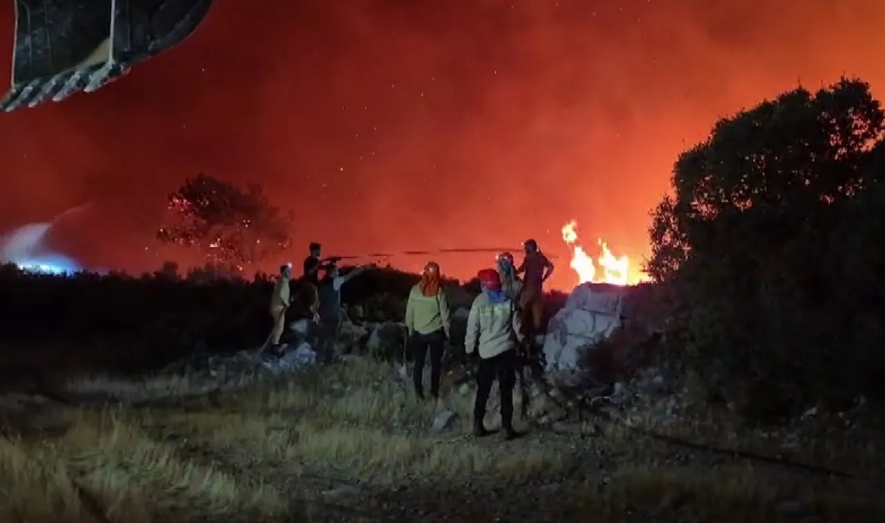 Milasta alevler turizm bölgesini kuşattı: 1120 kişi gece yarısı tahliye edildi!