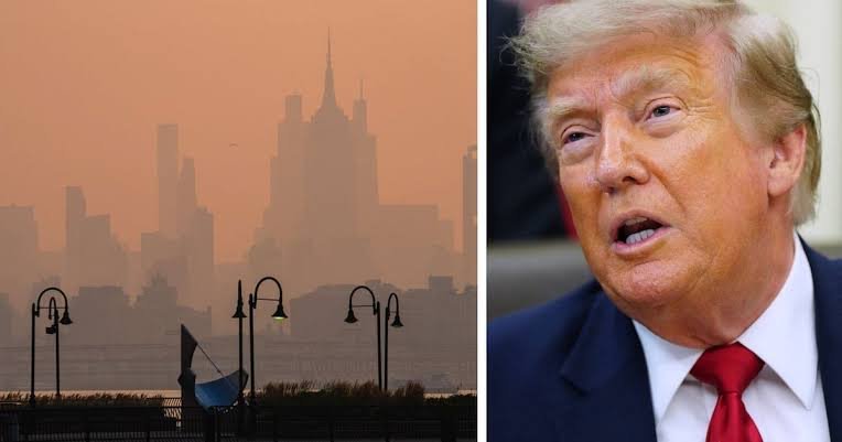 Sokaklarda maskeler dağıtılıyor! Zehirli duman ülkeyi esir aldı, Trump peş peşe tehditler savurdu
