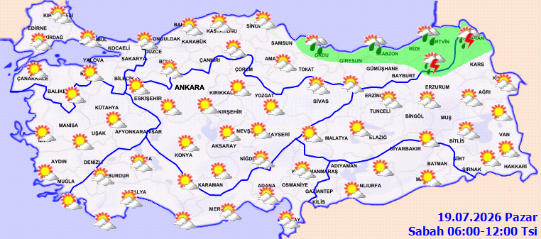 Bir yanda kavurucu sıcak, bir yanda sağanak! Meteoroloji 9 ili uyardı