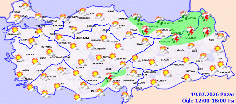 Bir yanda kavurucu sıcak, bir yanda sağanak! Meteoroloji 9 ili uyardı