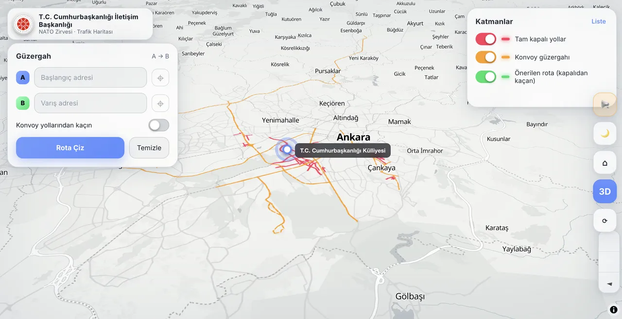 Ankara yollar ne zaman kapanacak, NATO Zirvesi kaç gün sürecek? İşte kapatılacak yollar ve alternatif güzergahlar!