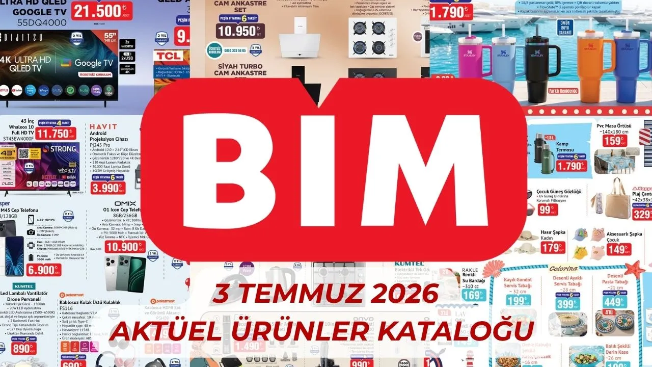 BİM aktüel ürünler kataloğu güncellendi! 3 Temmuz BİM'e neler geliyor?
