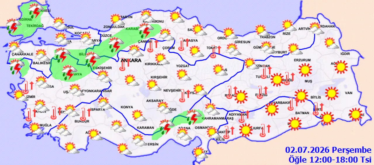 Meteoroloji’den çifte uyarı! Bir köşede kavurucu sıcak bir köşede sağanak: 12 ilde termometreler düşecek