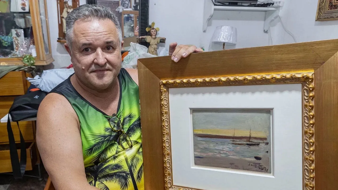 Sokakta buldu! 150 bin avroluk tablo ünlü ressama ait çıktı