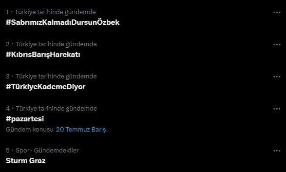 #SabrımızKalmadıDursunÖzbek