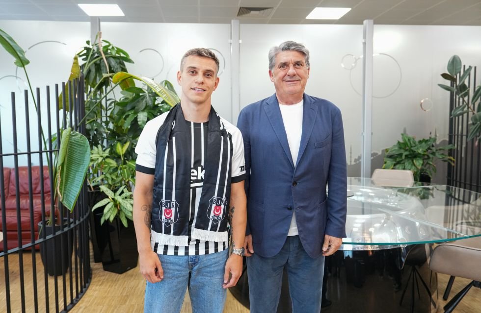 Leandro Trossard - Beşiktaş Başkanı Serdal Adalı