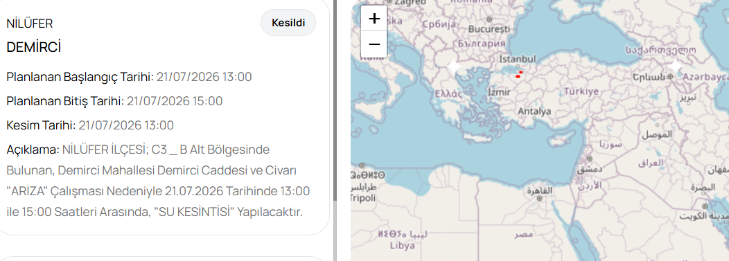 Bursa su kesintisi! Bursada sular ne zaman gelecek?