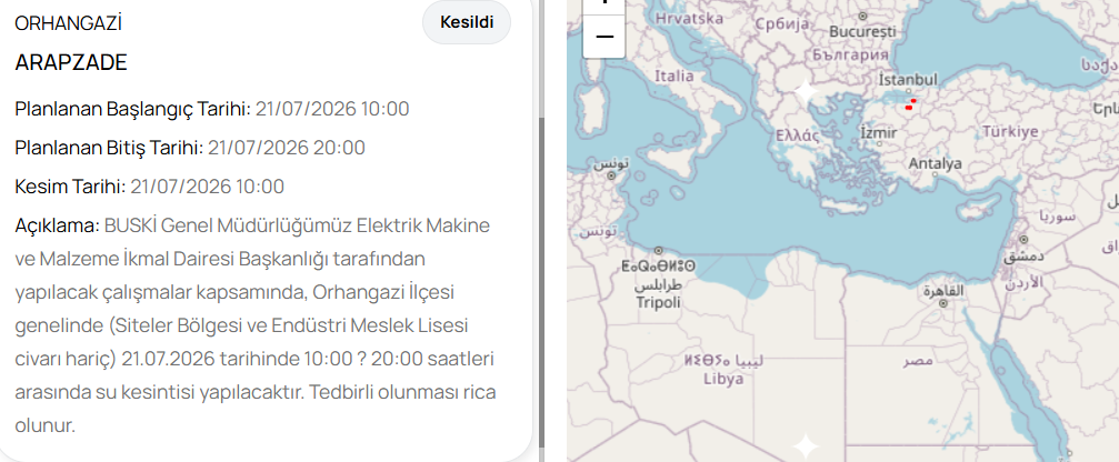 Bursa su kesintisi! Bursada sular ne zaman gelecek?