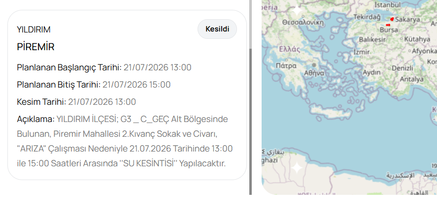 Bursa su kesintisi! Bursada sular ne zaman gelecek?