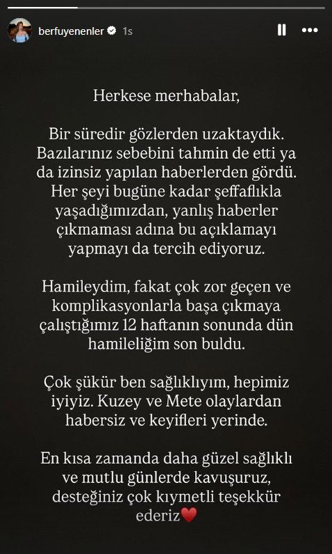 Eser-Berfu Yenenler çiftinden acı haber! 3. bebeklerini kaybettiler