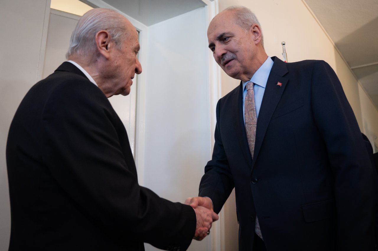 İlk Bahçeli’yi ziyaret etti! Numan Kurtulmuş Terörsüz Türkiye parti turuna başladı