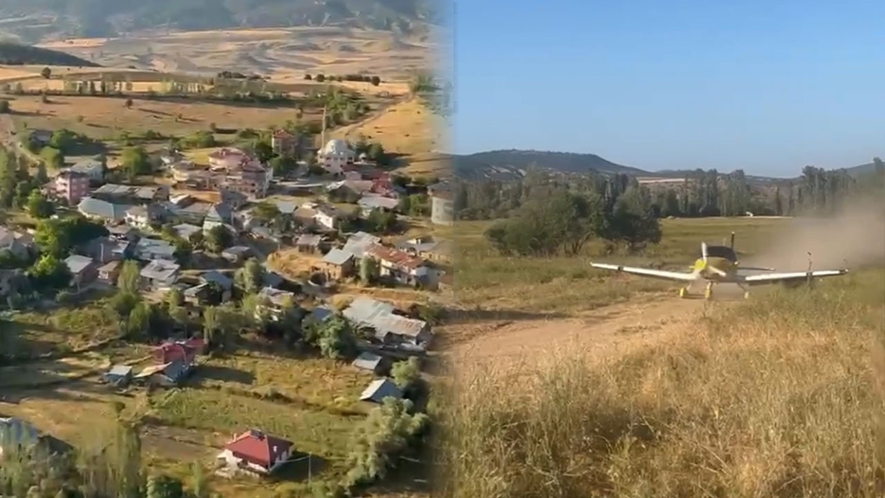 İş insanı özel uçağıyla köyüne indi! Ankara'dan kalktı, 3 saate yakın uçtu 