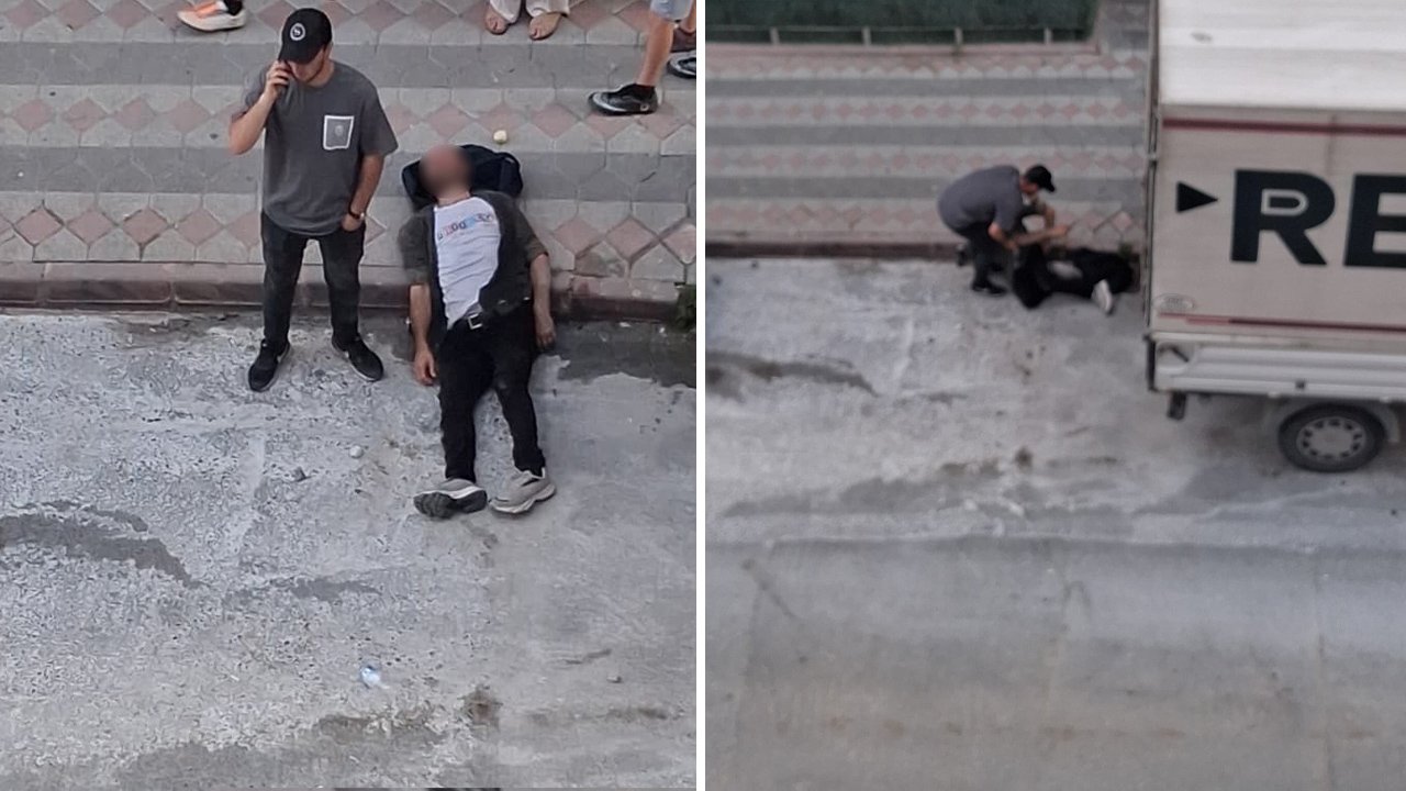 Kafasını defalarca kamyonetin kasasına vurdu! Bilincini kaybetti