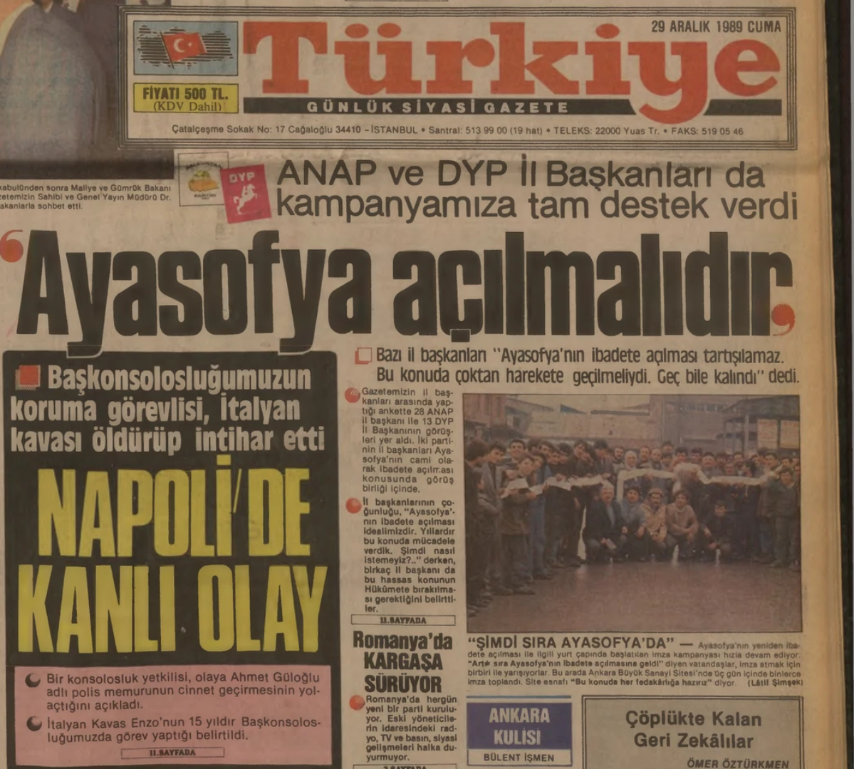 29 ARALIK 1989