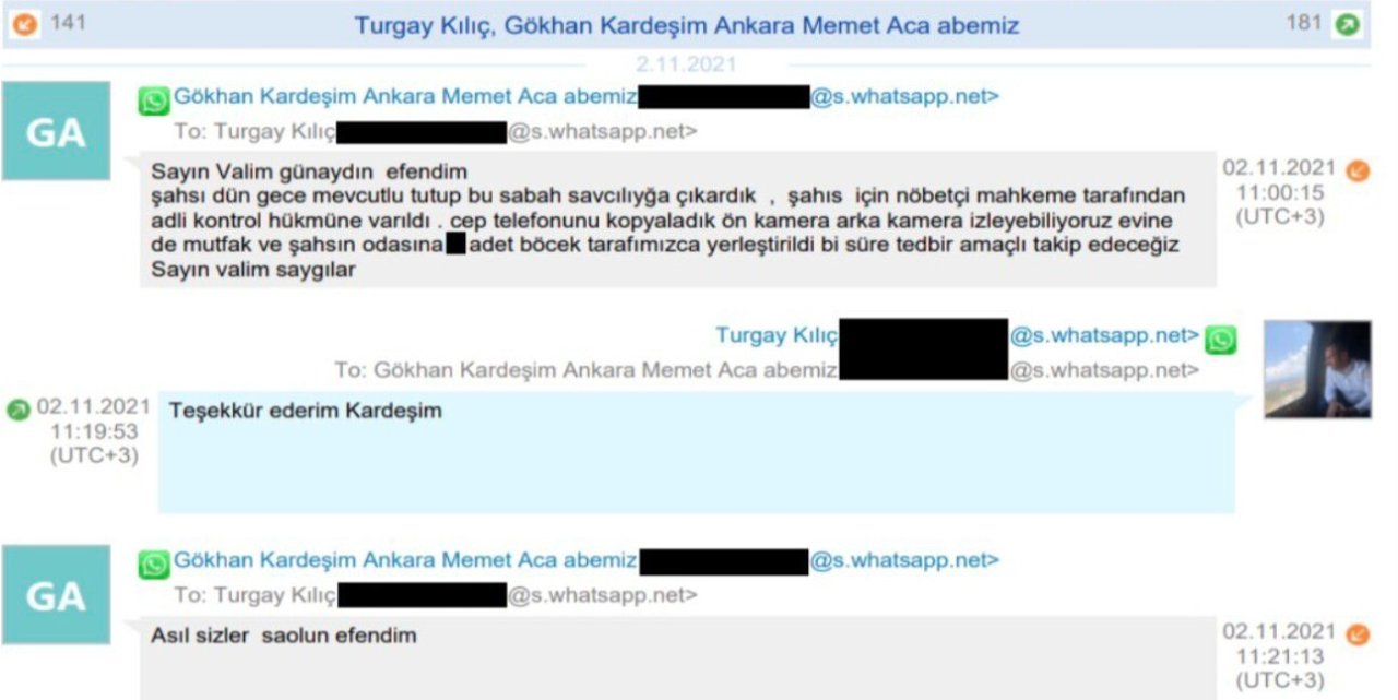 Tuncay Sonel'in yazışmaları ortaya çıktı! Polise adam dövdürüp, telefonuna takip programı yükletmiş