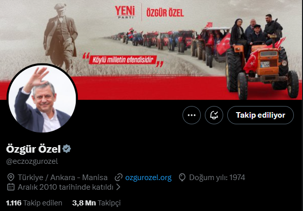 Özgür Özel'den sosyal medyada flaş hamle! Yeni Parti adını ilk defa kullandı