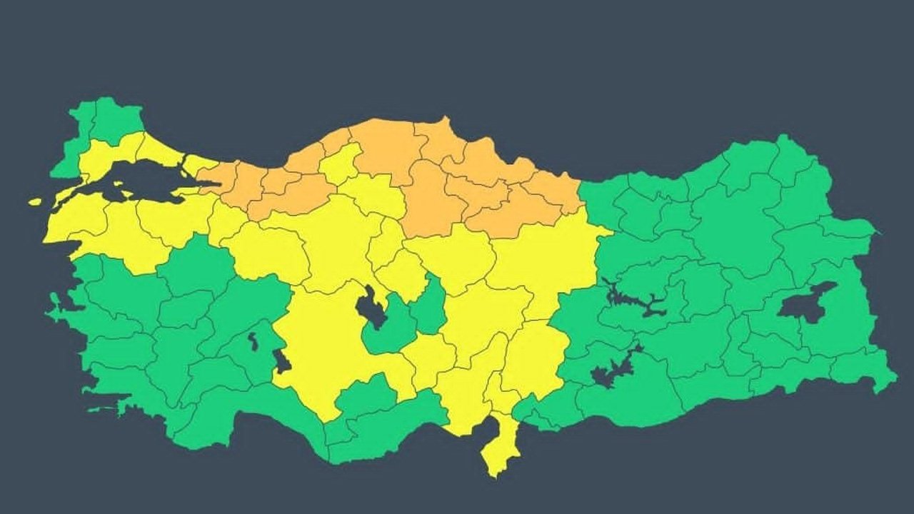 25 Temmuz 2026 sarı ve turuncu kod ile uyarı alan iller