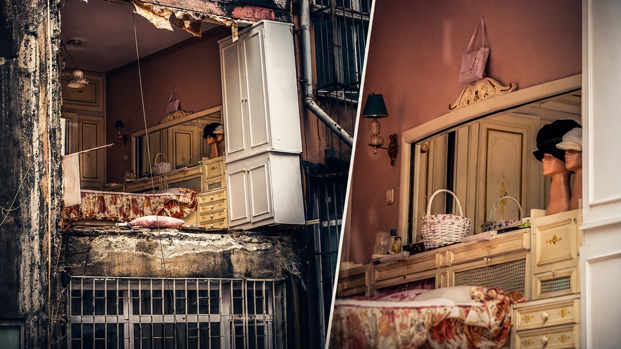İstanbul'un göbeğinde yağmurla duvar yıkıldı! Yaşlı kadının hayatını 'yazlık tatili' kurtardı