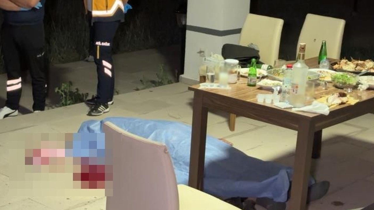 Villa bahçesindeki alkol masasında kan aktı!