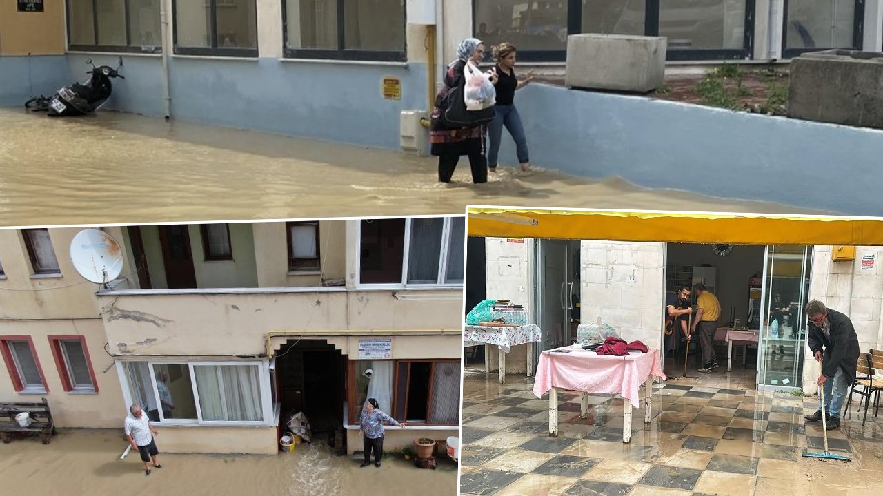 Kastamonulular yaz ortasında sağanak kabusu yaşadı: Vatandaşlar tahliye edildi, yollar kapandı... 