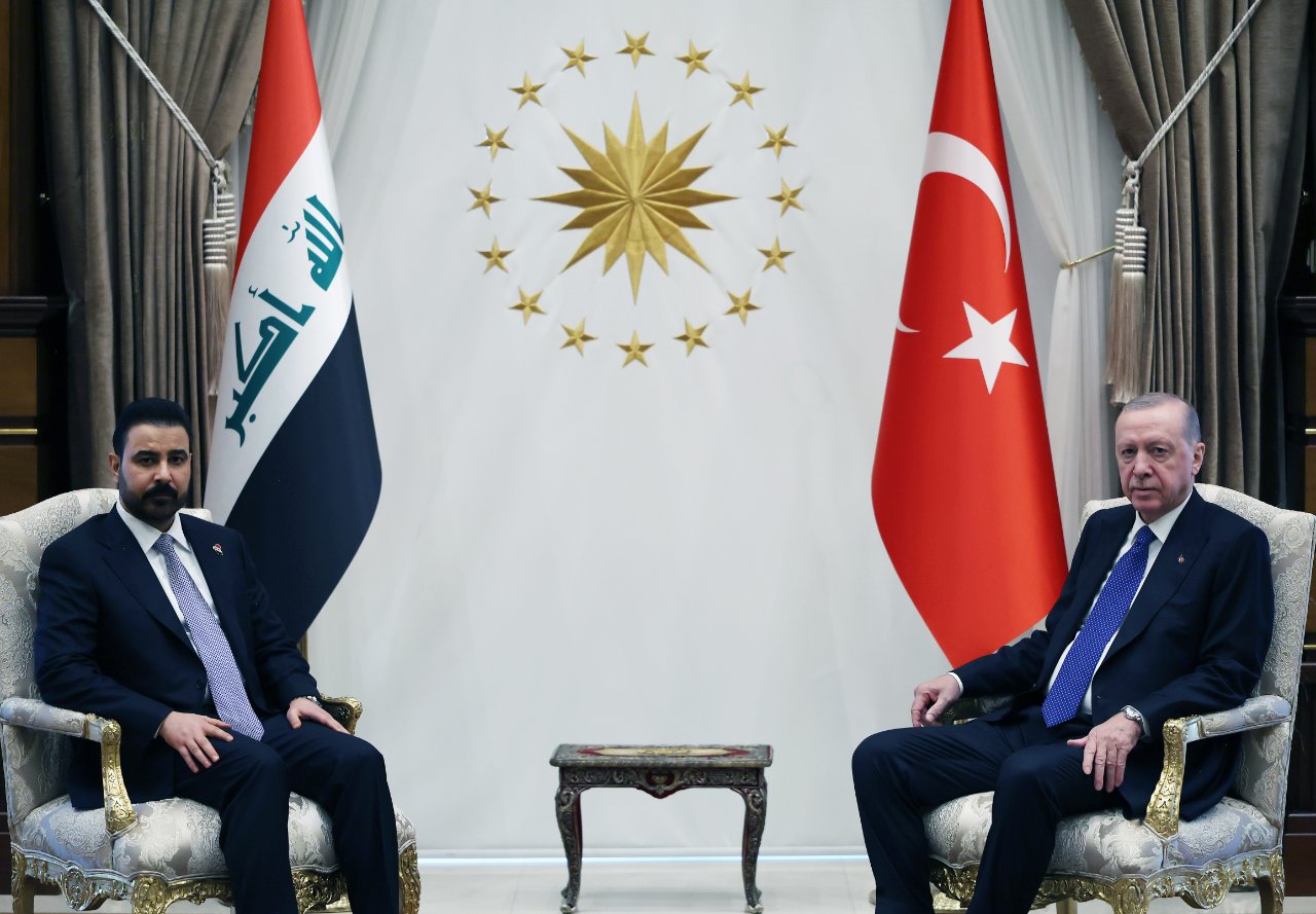 Irak Başbakanı Ali Zeydi Ankarada! Cumhurbaşkanı Erdoğan ile bir araya geldi