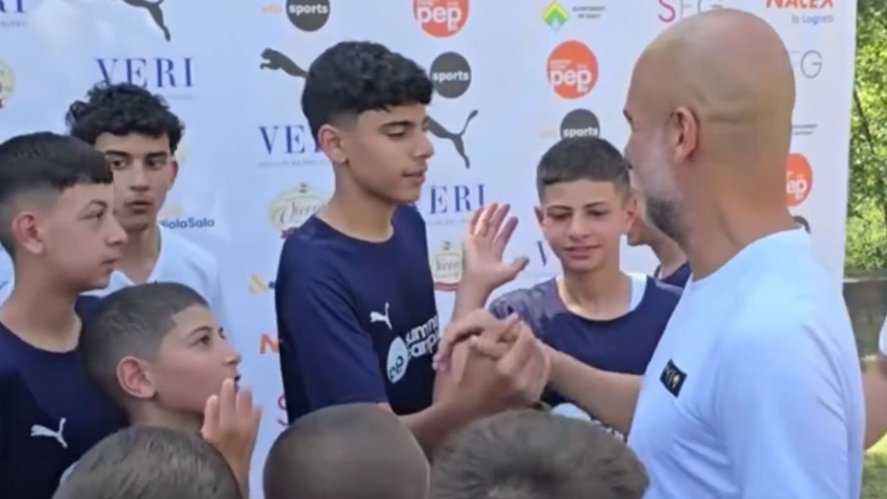 Pep Guardiola'dan anlamlı hareket: Filistinli çocukları misafir etti