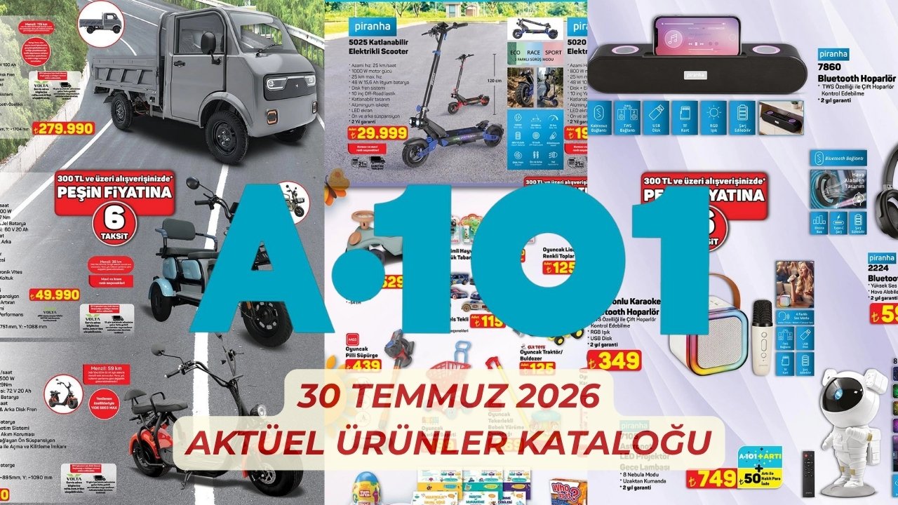 30 Temmuz A101 aktüel ürünler kataloğu çıktı! A101 Aldın Aldın indirimlerinde bu hafta neler var?