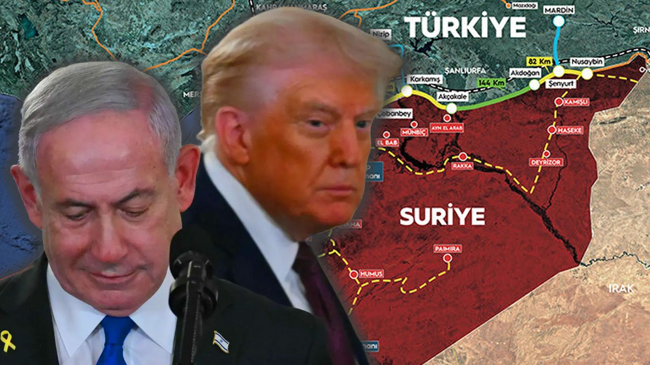 Trump'a Suriye haritasını gösterdi: Beyaz Saray'da 