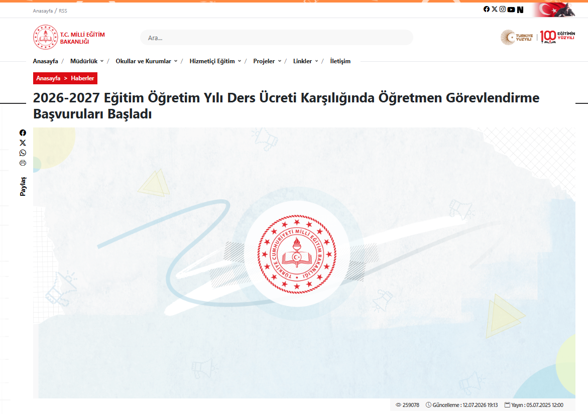 Ücretli öğretmenlik alımı başvuruları başladı! İl il ücretli öğretmenlik başvuru takvimi